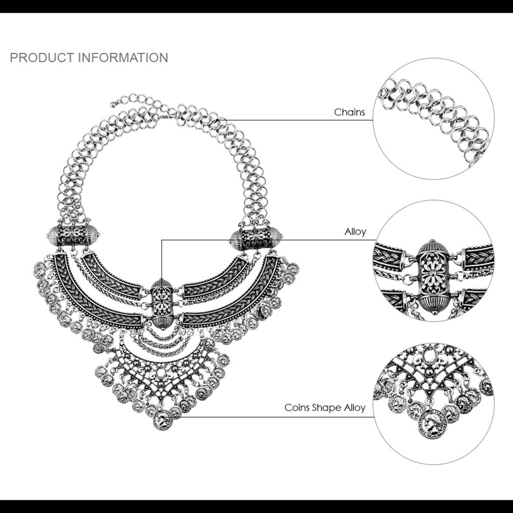 Boho Gypsy Silver Statement - Picture 6 of 6